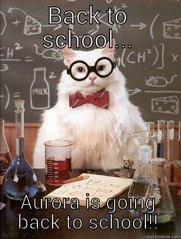 BACK TO SCHOOL... AURORA IS GOING BACK TO SCHOOL!! Chemistry Cat