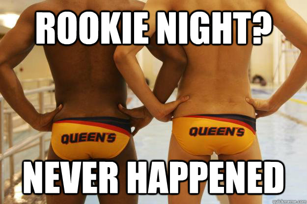 Rookie night? Never happened  Water Polo