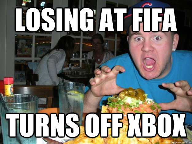 Losing at Fifa Turns off Xbox  Troybot3000