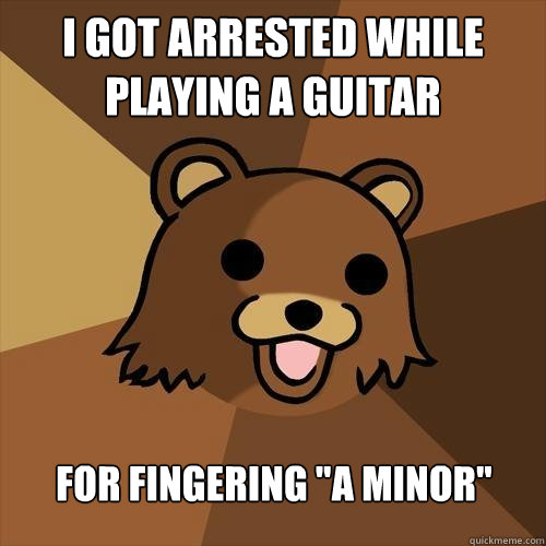 I got arrested while playing a guitar For fingering 