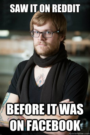 Saw it on reddit before it was on facebook  Hipster Barista