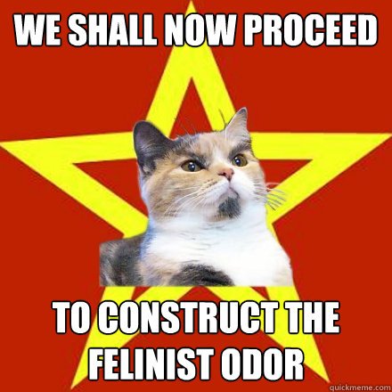 we shall now proceed to construct the felinist odor  Lenin Cat