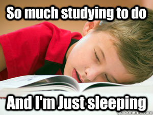 So much studying to do And I'm Just sleeping - So much studying to do And I'm Just sleeping  Constantly sleeping