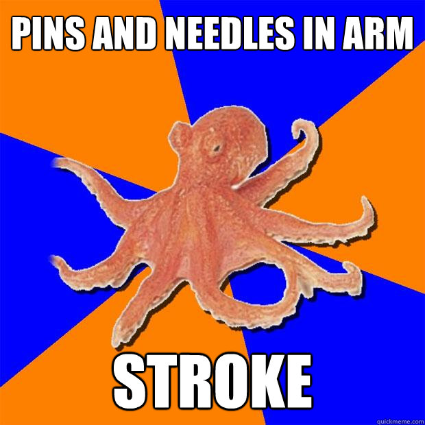 Pins and needles in arm stroke  Online Diagnosis Octopus