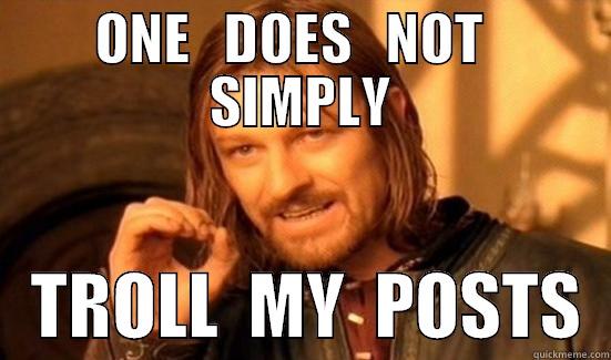 ONE   DOES   NOT   SIMPLY    TROLL  MY  POSTS  Boromir