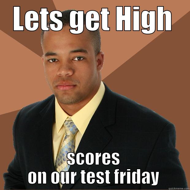 LETS GET HIGH SCORES ON OUR TEST FRIDAY Successful Black Man