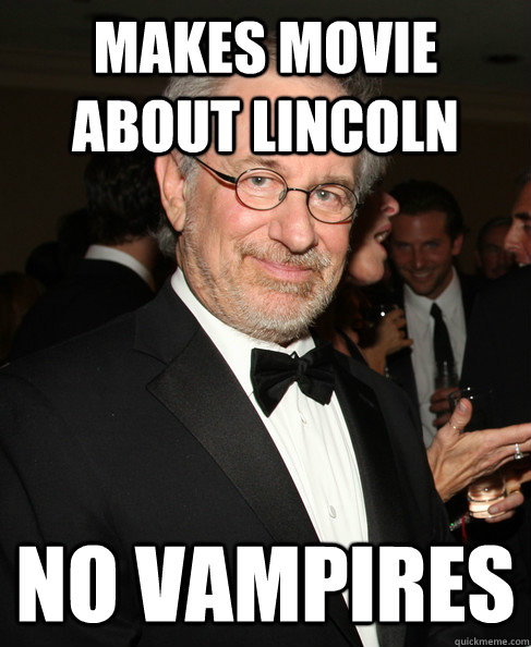 Makes movie about lincoln no vampires  