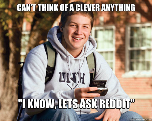 Can't think of a clever anything 