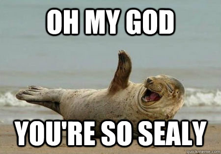 OH My God you're so sealy  Silly Seal