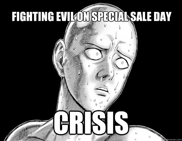 Fighting Evil on Special Sale Day Crisis  