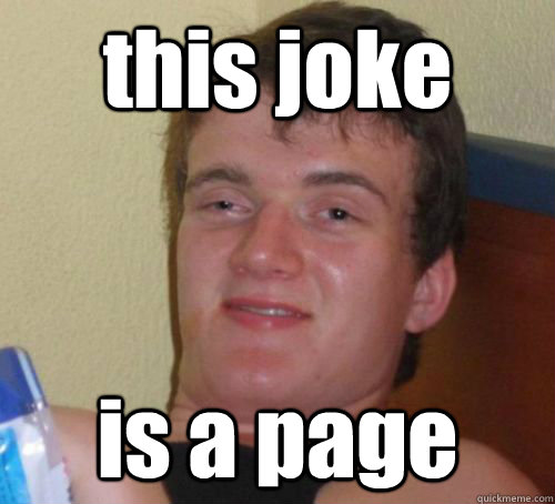 this joke is a page - this joke is a page  Misc