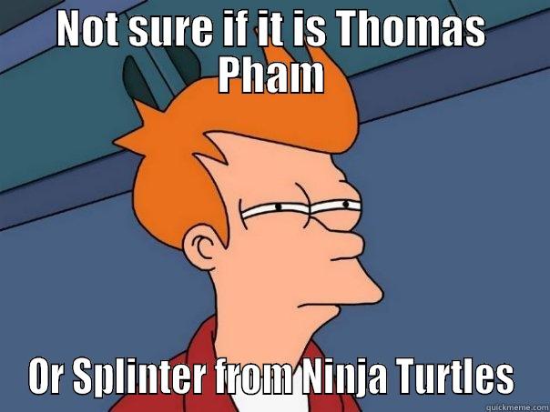 Hahha så sandt - NOT SURE IF IT IS THOMAS PHAM OR SPLINTER FROM NINJA TURTLES Futurama Fry