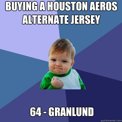 Buying a Houston Aeros Alternate jersey 64 - Granlund  Success Baby