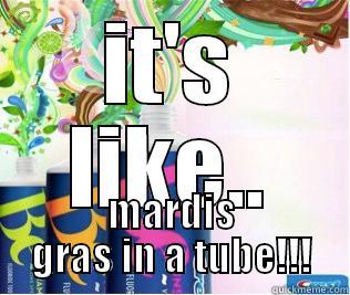 crest be - IT'S LIKE.. MARDIS GRAS IN A TUBE!!! Misc