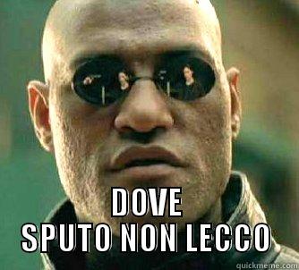  DOVE SPUTO NON LECCO Matrix Morpheus