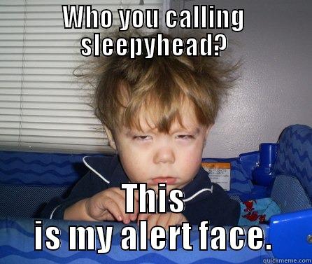 Cranky Kid - WHO YOU CALLING SLEEPYHEAD? THIS IS MY ALERT FACE. Misc