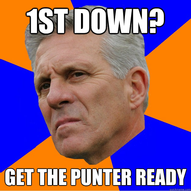 1st Down? Get the punter ready - 1st Down? Get the punter ready  Uninformed Zook