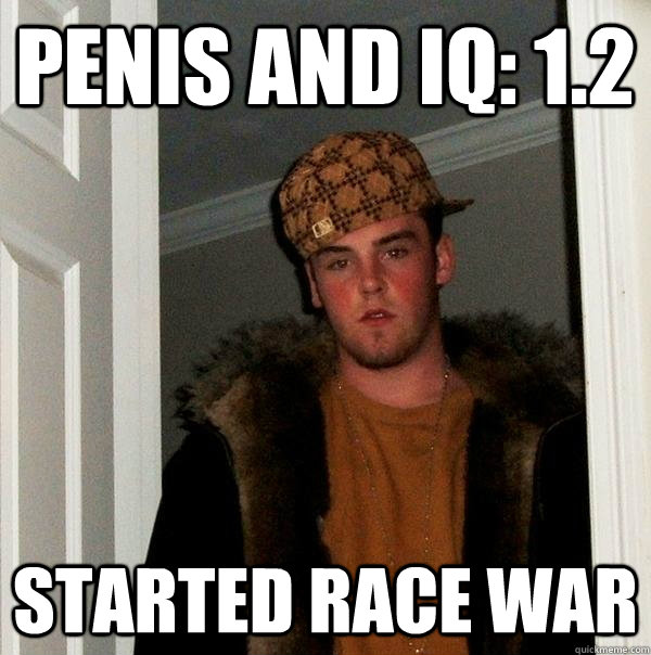 Penis and IQ: 1.2 Started race war  Scumbag Steve