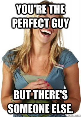 You're the perfect guy But there's someone else. - You're the perfect guy But there's someone else.  Friend Zone Fiona