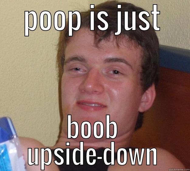 POOP IS JUST BOOB UPSIDE-DOWN 10 Guy