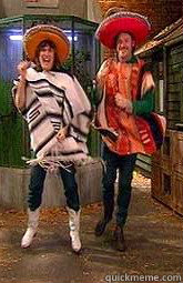 IT'S IMPOSSIBLE
TO BE UNHAPPY IN 
A PONCHO  mighty boosh