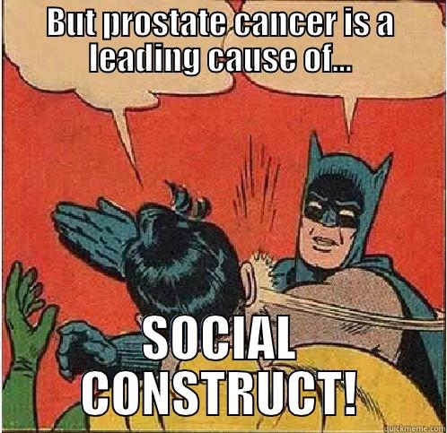 BUT PROSTATE CANCER IS A LEADING CAUSE OF... SOCIAL CONSTRUCT! Batman Slapping Robin