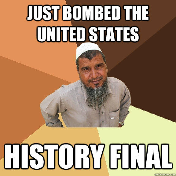 Just bombed the United States History final  
