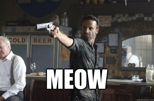 Meow - Meow  Badass Rick Grimes