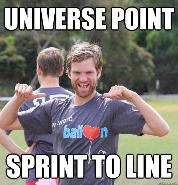 universe point sprint to line  Intermediate Male Ultimate Player