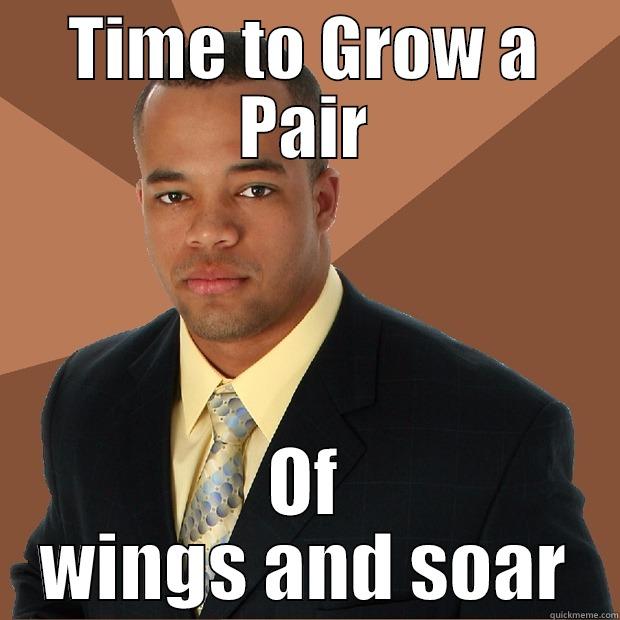 Grow a pair - TIME TO GROW A PAIR OF WINGS AND SOAR Successful Black Man