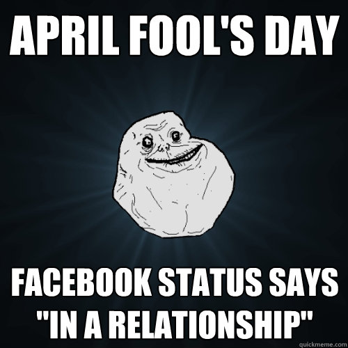 April fool's day facebook status says 