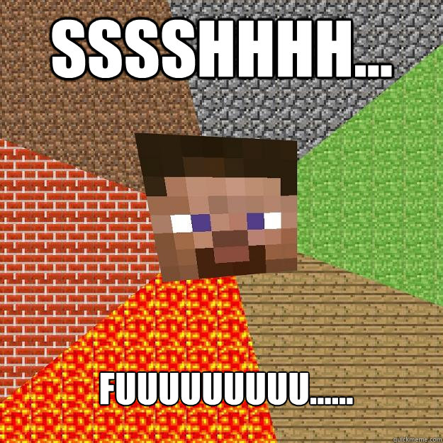 Sssshhhh... fuuuuuuuuu......  Minecraft