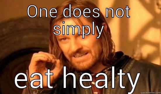 Healthy gf - ONE DOES NOT SIMPLY EAT HEALTY Boromir