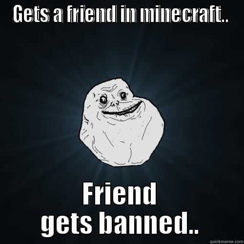 Why owner!? - GETS A FRIEND IN MINECRAFT.. FRIEND GETS BANNED.. Forever Alone