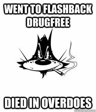 Went to flashback drugfree Died in overdoes  Flashback