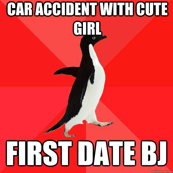 Car accident with cute girl first date bj  Socially Awesome Penguin