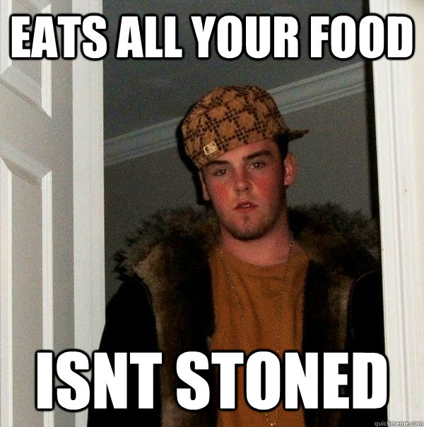 eats all your food isnt stoned  Scumbag Steve