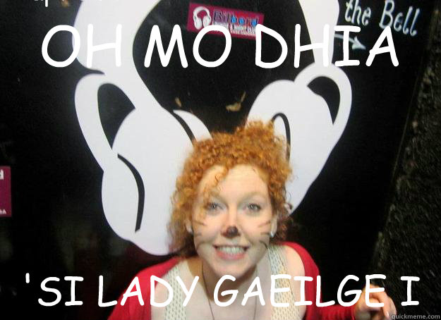 OH MO DHIA 'SI LADY GAEILGE I Caption 3 goes here Caption 4 goes here  Lady Gaeilge