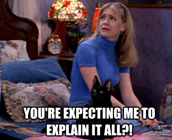 You're expecting me to explain it all?! - You're expecting me to explain it all?!  SabrinaExplainsItAll