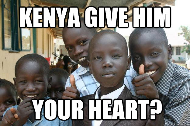 Kenya give him  your heart?  Ridiculously classy African Kid