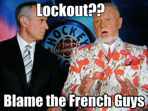 Lockout??
 Blame the French Guys  