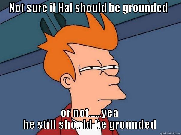 NOT SURE IF HAL SHOULD BE GROUNDED  OR NOT......YEA HE STILL SHOULD BE GROUNDED Futurama Fry