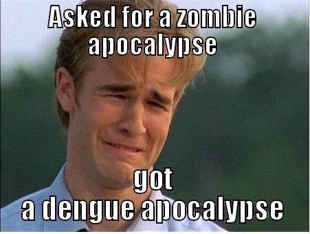 ASKED FOR A ZOMBIE APOCALYPSE GOT A DENGUE APOCALYPSE 1990s Problems