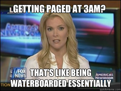 Getting paged at 3AM? That's like being waterboarded essentially  Megyn Kelly