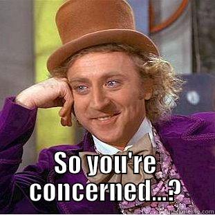  SO YOU'RE CONCERNED...? Condescending Wonka