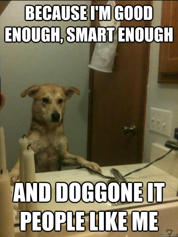 Because i'm good enough, smart enough and doggone it people like me - Because i'm good enough, smart enough and doggone it people like me  Misc