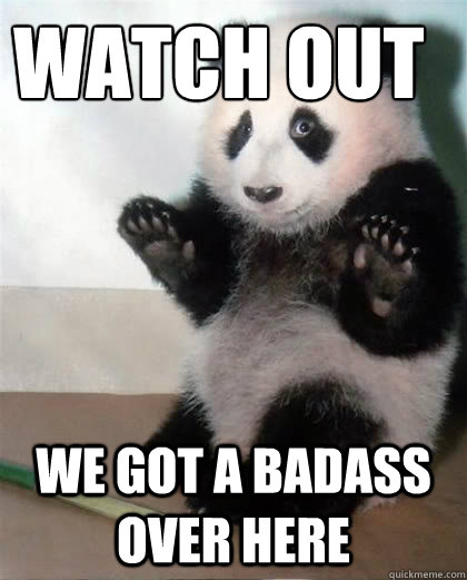 Watch Out We Got A Badass Over Here Calming Panda Quickmeme