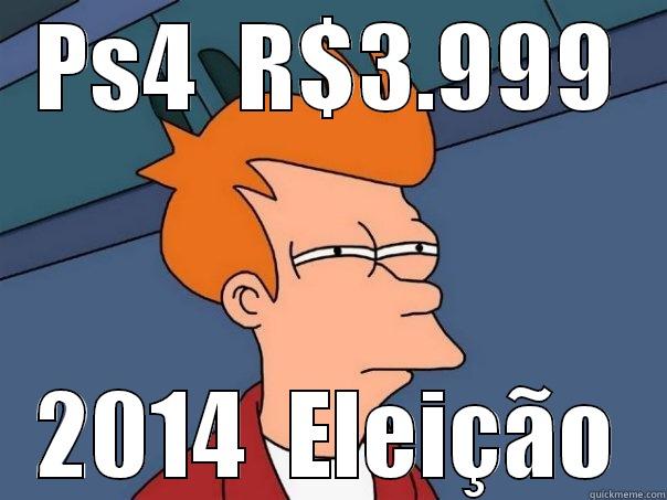 PS4  R$3.999 2014  ELEIÇÃO Futurama Fry