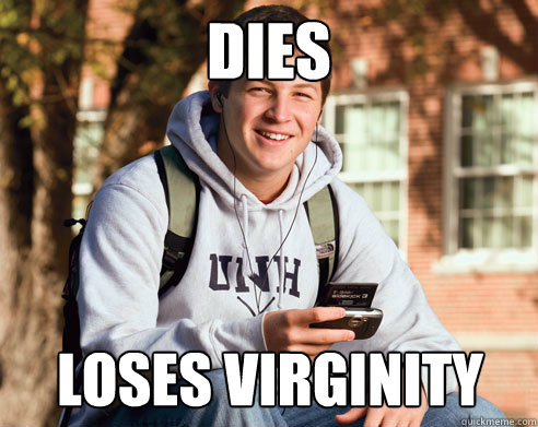 dies Loses Virginity  College Freshman