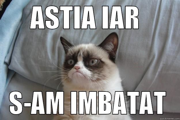 ASTIA IAR  S-AM IMBATAT Grumpy Cat